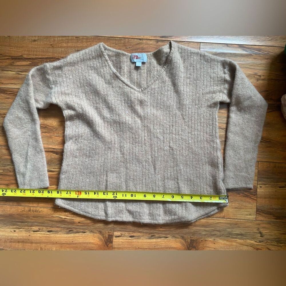 Pure Collection Cashmere Sweater in Brown RUNS SMALL